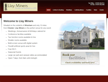 Tablet Screenshot of llay-miners-welfare.co.uk